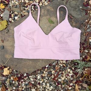 lululemon athletica Light Pink Focuser Scoop Neck Nulu- size M